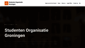 What Studentenorganisatie.nl website looked like in 2020 (4 years ago)