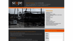What Scopesurveying.com.au website looked like in 2020 (4 years ago)