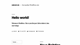 What Sdenzin.de website looked like in 2020 (4 years ago)