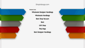 What Shoptobags.com website looked like in 2020 (4 years ago)