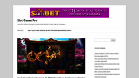 What Slotgamepro.com website looked like in 2020 (4 years ago)