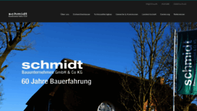 What Schmidt-bau.info website looked like in 2020 (4 years ago)