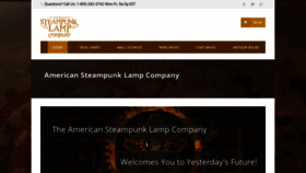 What Steampunklampcompany.com website looked like in 2020 (4 years ago)