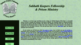 What Sabbathkeepersfellowship.org website looked like in 2020 (4 years ago)