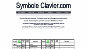 What Symbole-clavier.com website looked like in 2020 (4 years ago)