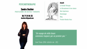 What Sandraduchier.com website looked like in 2020 (4 years ago)