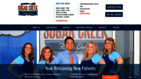 What Sugarcreekfamilydental.com website looked like in 2020 (4 years ago)