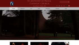 What Stanthonyparish.net website looked like in 2020 (4 years ago)