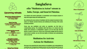 What Sanghaseva.org website looked like in 2020 (4 years ago)
