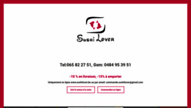 What Sushilover.be website looked like in 2020 (4 years ago)