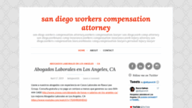 What Sandiegoworkerscompensationattorneyca.wordpress.com website looked like in 2020 (4 years ago)
