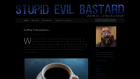 What Stupidevilbastard.com website looked like in 2020 (4 years ago)