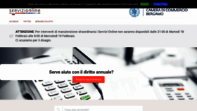 What Servizionline.bg.camcom.it website looked like in 2020 (4 years ago)