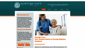 What Synergycare.com website looked like in 2020 (4 years ago)