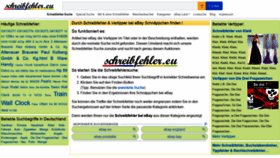What Schreibfehler.eu website looked like in 2020 (4 years ago)