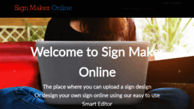 What Signmakeronline.com.au website looked like in 2020 (4 years ago)