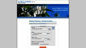 What Sobolewski.biz website looked like in 2020 (4 years ago)