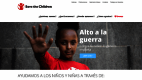 What Savethechildren.org.co website looked like in 2020 (4 years ago)