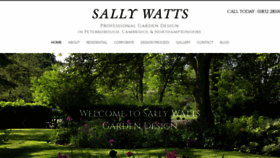 What Sallywattsgardendesign.co.uk website looked like in 2020 (4 years ago)