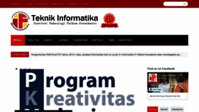What S1if.ittelkom-pwt.ac.id website looked like in 2020 (5 years ago)