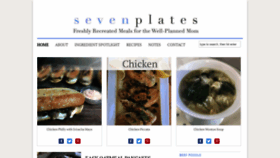 What Sevenplates.com website looked like in 2020 (4 years ago)