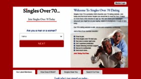 What Singlesover70.com website looked like in 2020 (4 years ago)