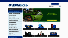 What Sigmashop.sk website looked like in 2020 (4 years ago)