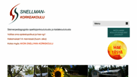What Snellman-korkeakoulu.fi website looked like in 2020 (4 years ago)