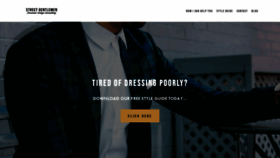 What Streetgentlemen.com website looked like in 2020 (4 years ago)
