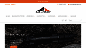 What Sandsarchery.com website looked like in 2020 (4 years ago)