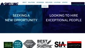 What Snelling.com website looked like in 2020 (4 years ago)