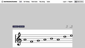 What Sightreading.training website looked like in 2020 (4 years ago)
