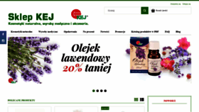 What Sklep.kej.pl website looked like in 2020 (4 years ago)