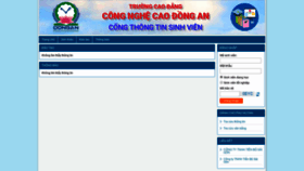 What Sinhvien.dongan.edu.vn website looked like in 2020 (4 years ago)