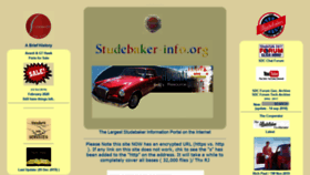 What Studebaker-info.org website looked like in 2020 (4 years ago)
