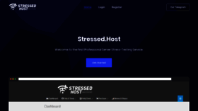 What Stressed.host website looked like in 2020 (4 years ago)