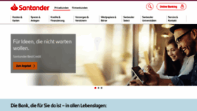 What Santander-direkt.de website looked like in 2020 (6 years ago)