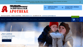 What Schoenhauser-apotheke.de website looked like in 2020 (4 years ago)