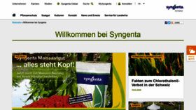 What Syngenta.ch website looked like in 2020 (4 years ago)