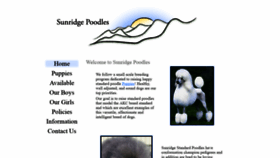 What Sunridgepoodles.com website looked like in 2020 (4 years ago)