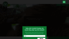 What Slothconservation.com website looked like in 2020 (4 years ago)