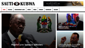 What Sautikubwa.org website looked like in 2020 (5 years ago)
