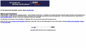 What Scotsnewsletter.com website looked like in 2020 (4 years ago)