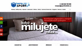 What Sporthoteldm.cz website looked like in 2020 (4 years ago)