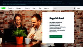What Sage.de website looked like in 2020 (4 years ago)