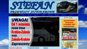 What Stefan-bus.pl website looked like in 2020 (4 years ago)