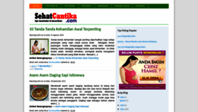 What Sehatcantika.com website looked like in 2020 (4 years ago)