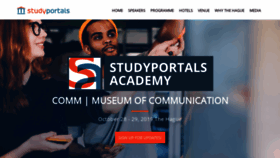 What Studyportalsacademy.com website looked like in 2020 (4 years ago)