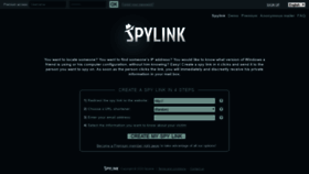 What Spylink.net website looked like in 2020 (5 years ago)