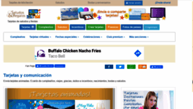 What Saludosyregalos.com website looked like in 2020 (4 years ago)